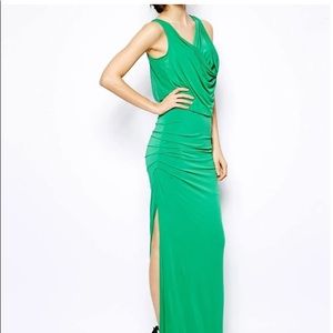 BCBG Max Azria Kelly green formal gown size S
